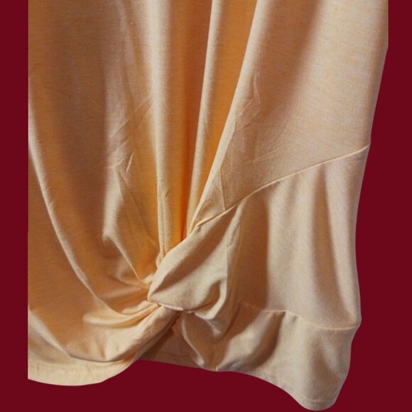 Sampeel Womens Sleeveless Yellow Twist Front Tank Top Size XXlarge - Picture 4 of 8